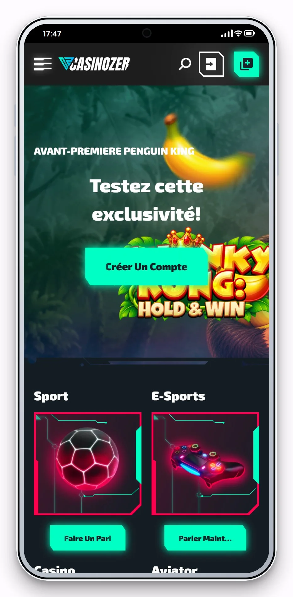 casino qui accepte cashlib : Casinozer sur mobile